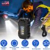 Mini Pocket Keychain Flashlight EDC Flashlight LED COB Portable Clip on Flashlight Waterproof Mini Powerful Flashlight with Magnet 8 Modes for Repairi