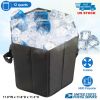 Collapsible Grocery Cooler Bag 3 Gallon Insulated Food Container Seat Combo for Camping Picnic Shopping