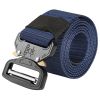 Men Military Belt Adjustable Tactical Belt Combat Waistband w/Metal Buckle Nylon Training Belt