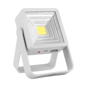 Solar Powered Camping Lantern COB LED Rechargeable Work Light Outdoor Emergency Power (Option: White)