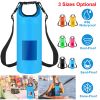 Floating Waterproof Dry Bag Floating Dry Sacks with Observable Window 20L Roll Top Lightweight Dry Storage Bag for Kayaking Rafting Boating Swimming C