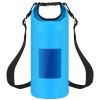 Floating Waterproof Dry Bag Floating Dry Sacks with Observable Window 5L Roll Top Lightweight Dry Storage Bag for Kayaking Rafting Boating Swimming Ca