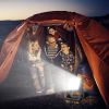 Solar Powered Camping Lantern COB LED Rechargeable Work Light Outdoor Emergency Power