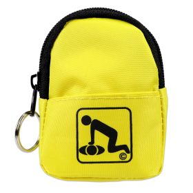 CPR Beltloop Keychain Backpack with Faceshield, Gloves, and Cleansing Wipes (Option: Yellow)