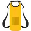 Floating Waterproof Dry Bag Floating Dry Sacks with Observable Window 20L Roll Top Lightweight Dry Storage Bag for Kayaking Rafting Boating Swimming C
