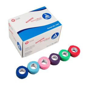 Dynarex Sensi Wrap Self Adherent Wrap (Option: Rainbow, 5 of Each Color, 1"x 5 yds., 30/cs)