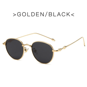 Vintage designer outdoor sunglasses Men Round Fashion Plastic Titanium High Quality Sun Glasses Man UV Protection glasses woman (Lenses Color: Gradient Gray)