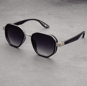 Vintage designer outdoor sunglasses Men Round Fashion Plastic Titanium High Quality Sun Glasses Man UV Protection glasses woman (Lenses Color: Silver Frame)