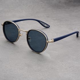 Vintage designer outdoor sunglasses Men Round Fashion Plastic Titanium High Quality Sun Glasses Man UV Protection glasses woman (Lenses Color: D)