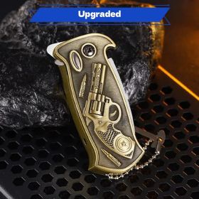 "Survival Lighter for Men - 3 Functions Windproof Butane Lighter + Bottle Opener + Pry Tool Gift" (Color: Revolver style)