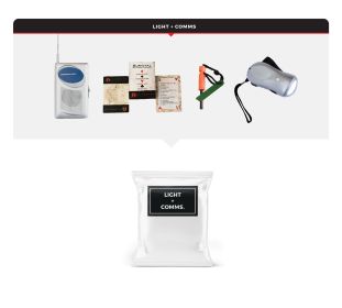 4 Person Necessity Survival Kit (Option: Dry Bag)