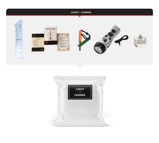 4 Person Comfort Survival Kit (Option: Dry Bag)