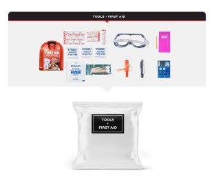 2 Person Essential Survival Kit (Option: Bucket and Lid)